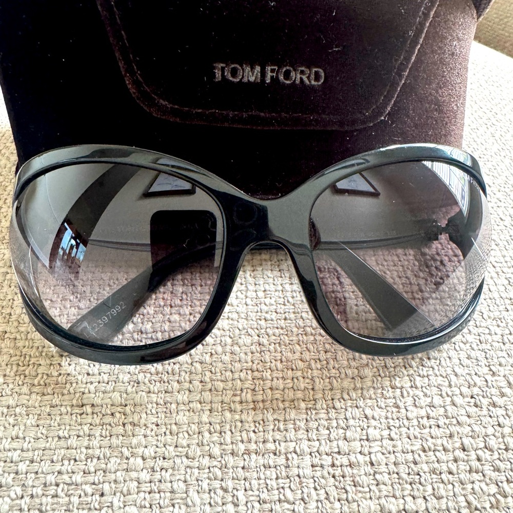 Tom Ford Glossy Black Sunglasses
